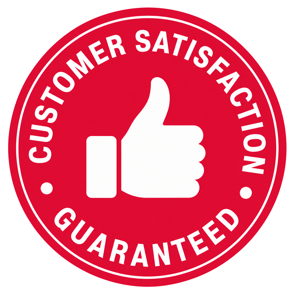 Customer Satisfaction Guaranteed badge