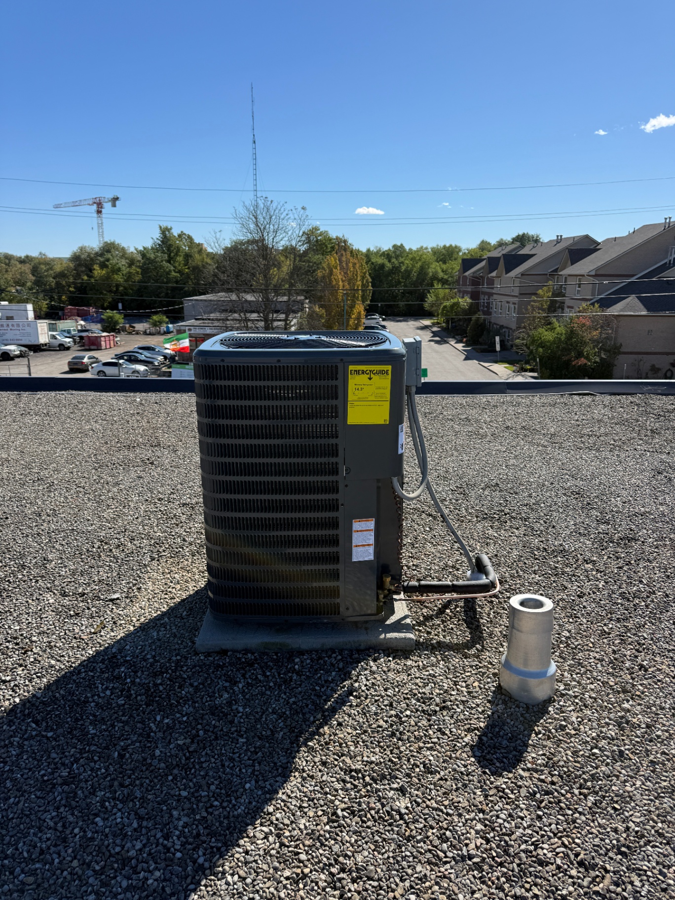 Rooftop Condenser Installation