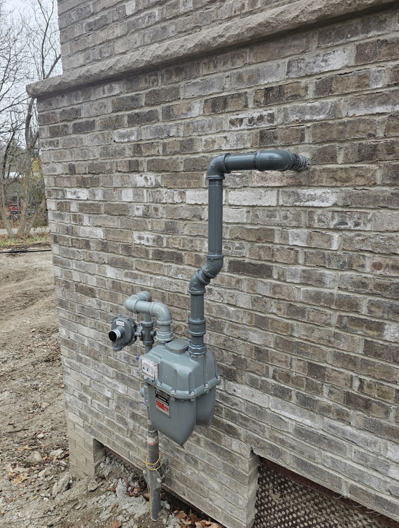 New Gas Meter Riser
