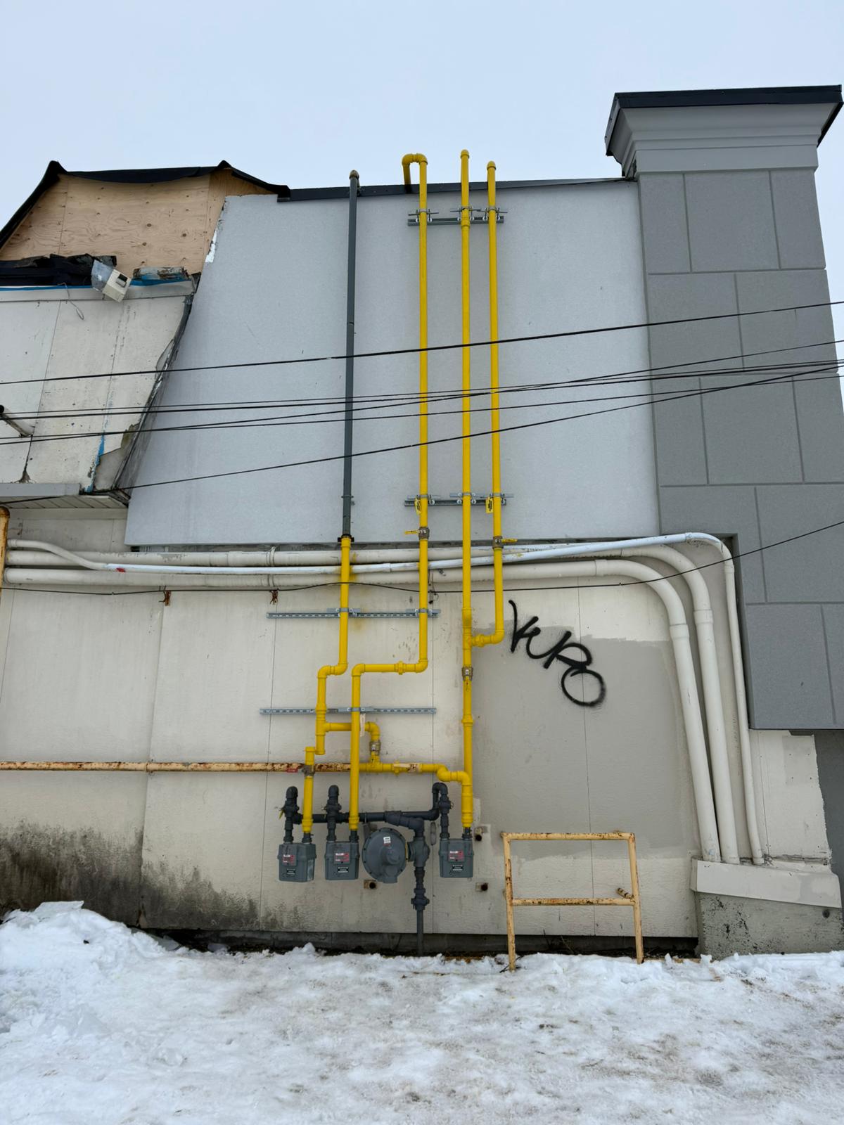 Commercial Multi-Meter Gas Piping