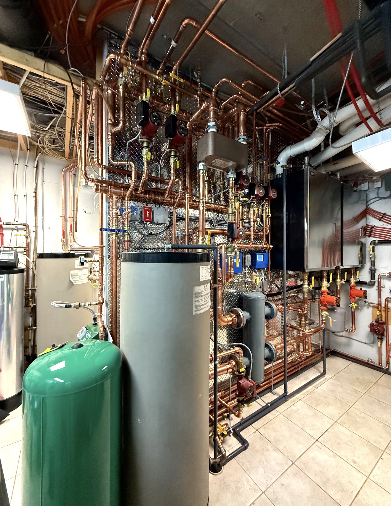 Twin Boiler Room Build for In-Floor Heating