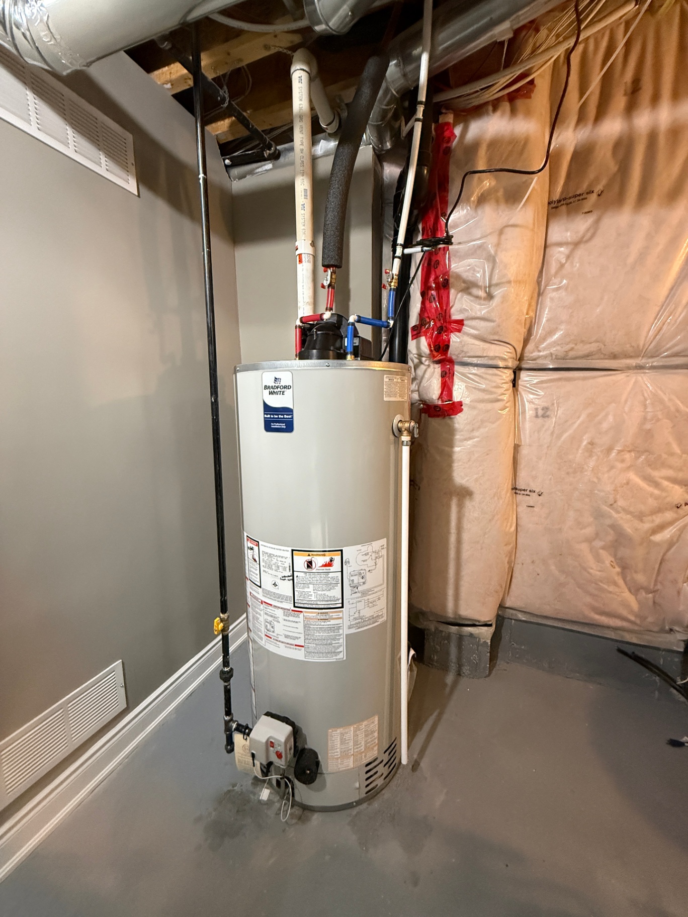 Basement Water Heater Installation