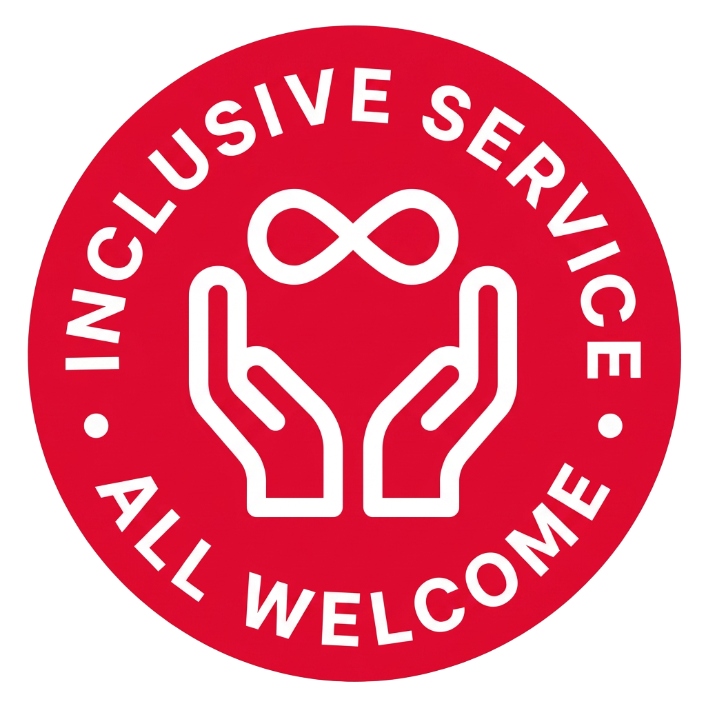 Inclusive Service — All Welcome badge